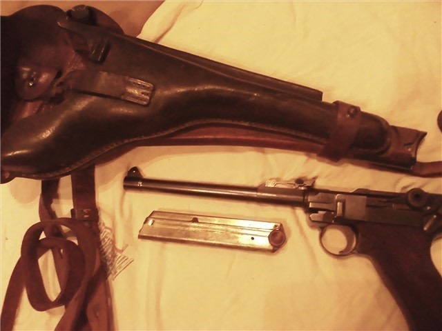 1914 dated DWM Artillery-WW2 German Luger-9mm w/drum mag32 shot-img-4