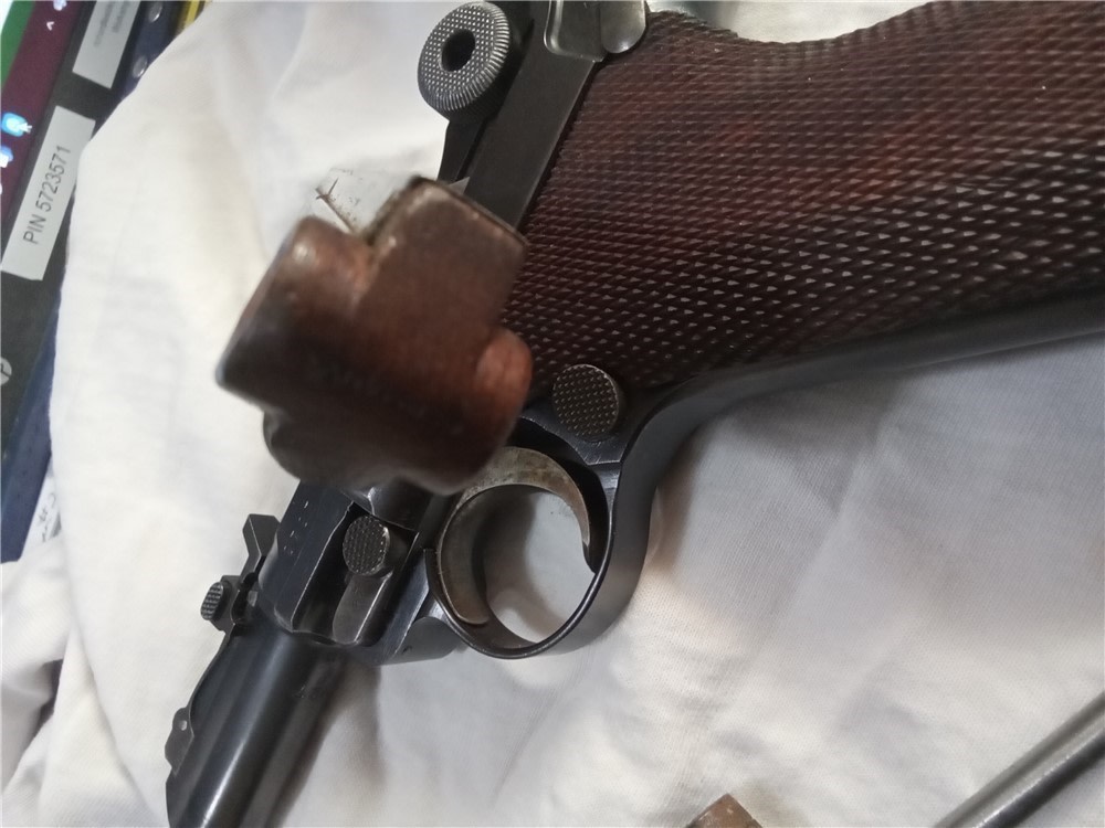 1914 dated DWM Artillery-WW2 German Luger-9mm w/drum mag32 shot-img-39