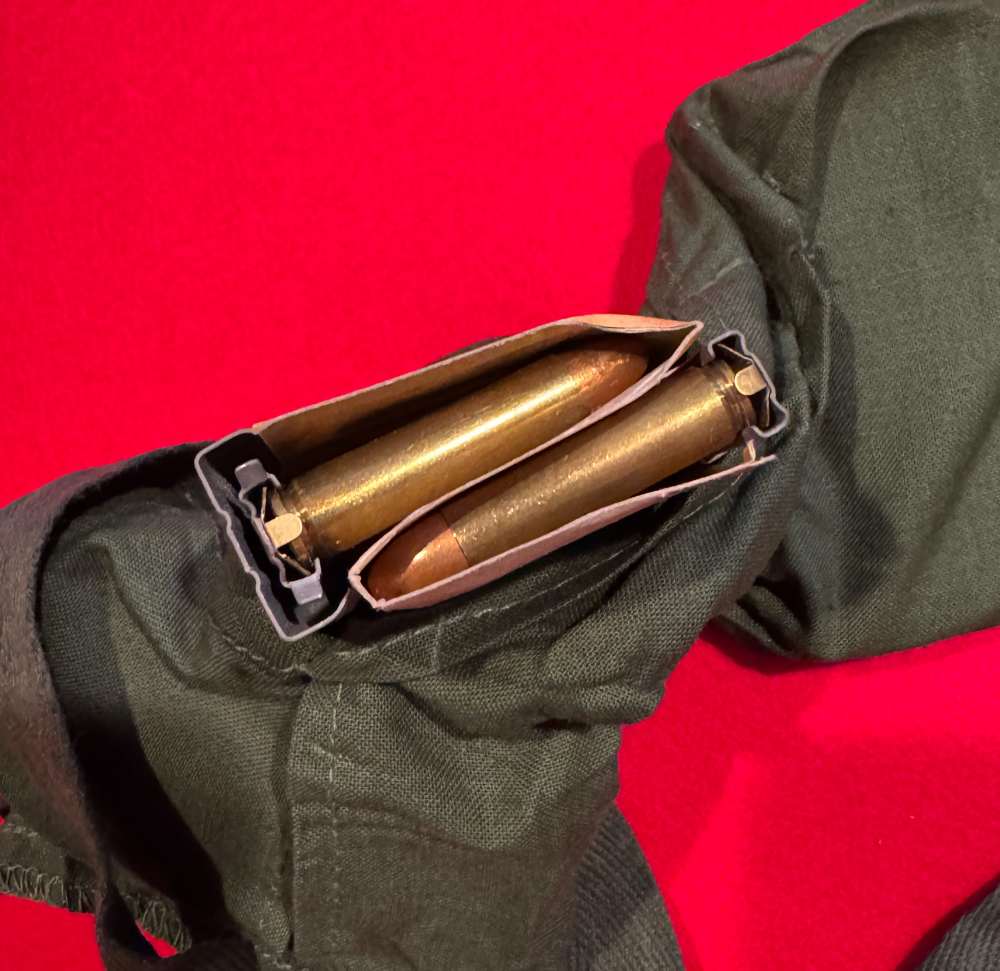 Full 120rd Bandolier South Korean Military 30 Carbine 110gr FMJ Rifle Ammo-img-4