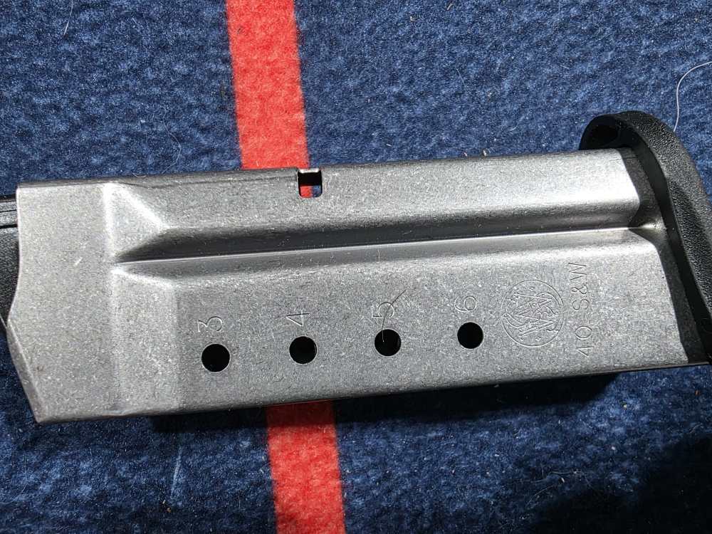 S&W M&P Shield Factory 6 rd .40 S&W Magazine *EXLNT* -img-2