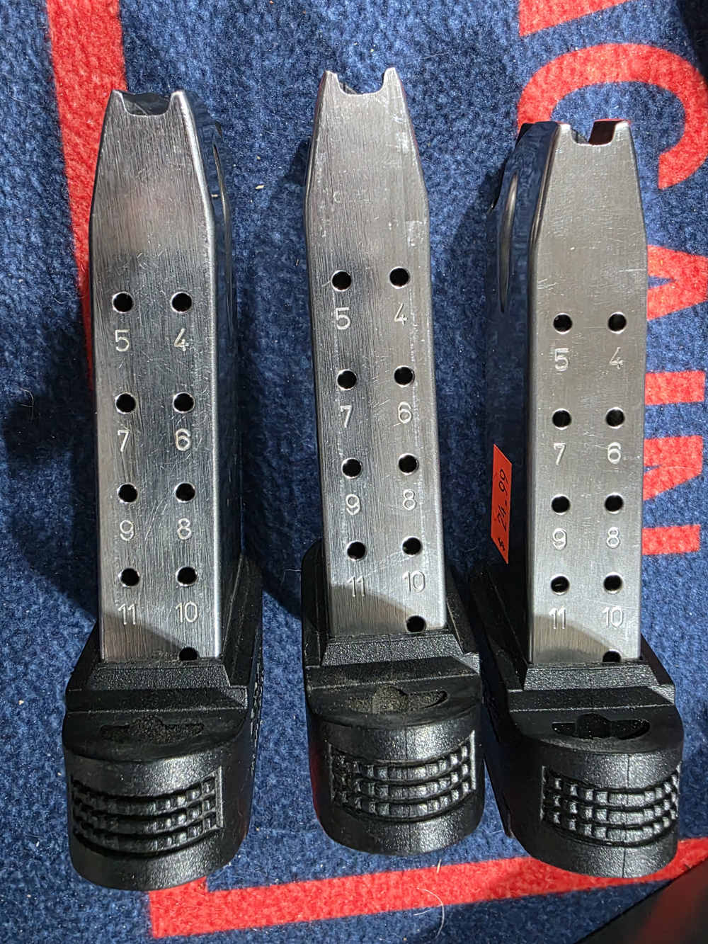 3 (Three) Springfield Factory XD Compact 12 RD Extended Mags W/ Carrier -img-2