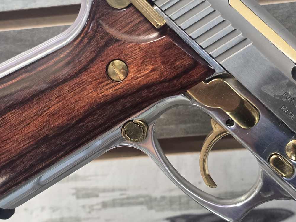 Taurus PT 92 AFS – Stainless Steel with Gold Accents (9mm)-img-5