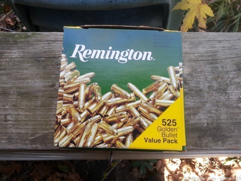 Remington 22lr HP Golden Bullets 525 Rounds-img-0