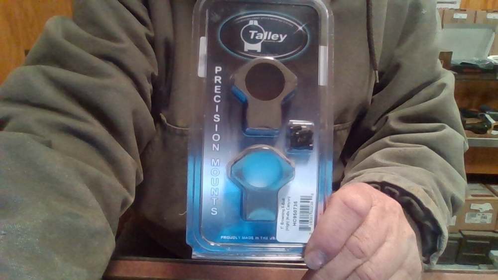 TALLEY PRECISION MOUNTS RING ONE PIECE 1" HIGH HELLS CANYON BROWNING X BOLT-img-0