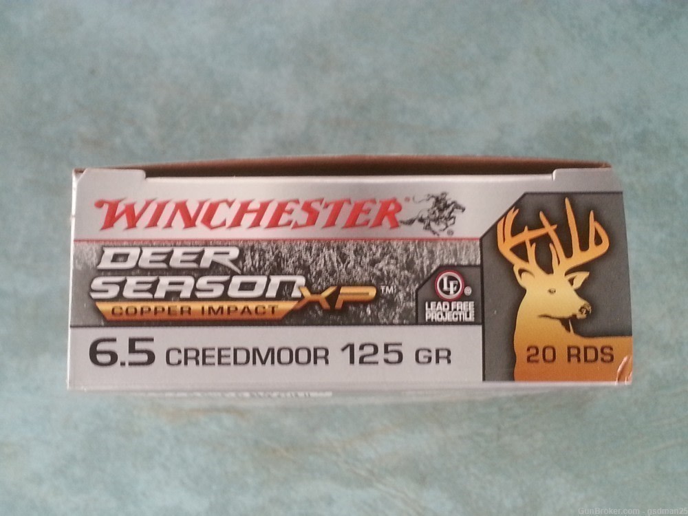 Winchester Deer Season XP 6.5 Creedmoor 125 gr. CopperExtreme Point ammo-img-0