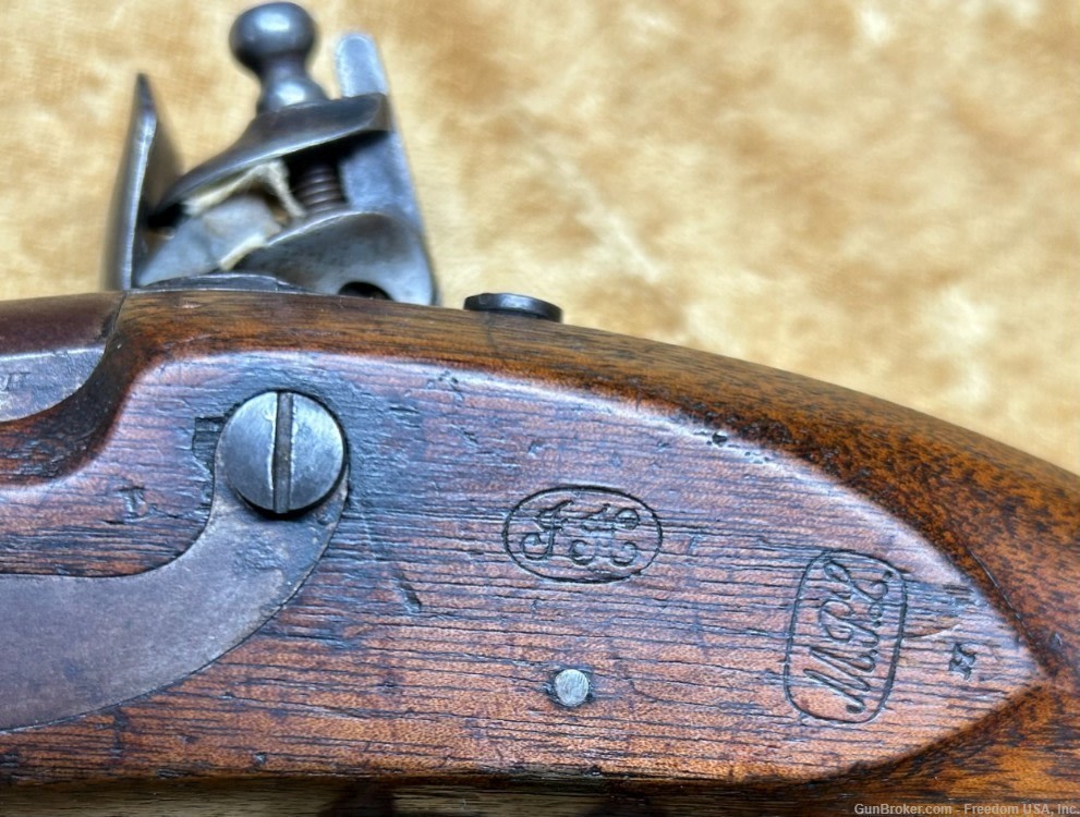 US. CONTRACT 1836  FLINT LOCK PISTOL-img-2