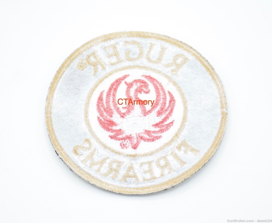 RUGER FIREARMS CIRCLE LOGO PATCH 5.7 LCP LCR IRON ON/PLASTIC TYPE BACKING-img-2