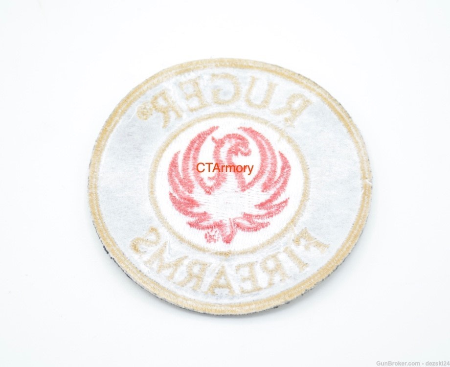 RUGER FIREARMS CIRCLE LOGO PATCH 5.7 LCP LCR IRON ON/PLASTIC TYPE BACKING-img-3