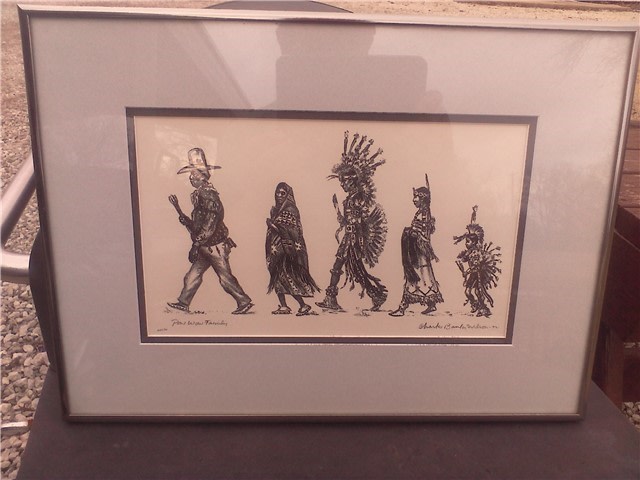 Charles Banks Wilson "Pow Wow Family"-img-1