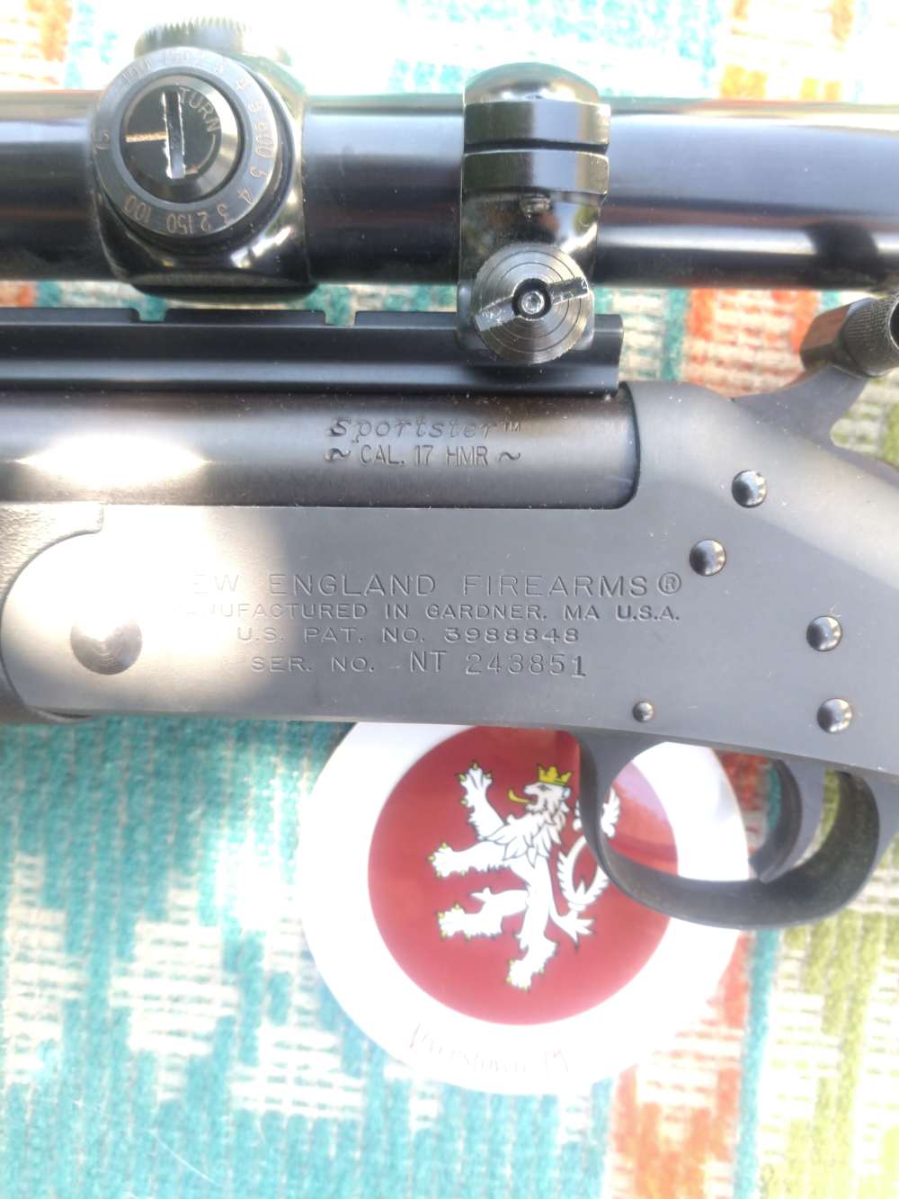 New England Firearms Sportster 17HMR w/ Redfield Fixed 12X optic-img-13