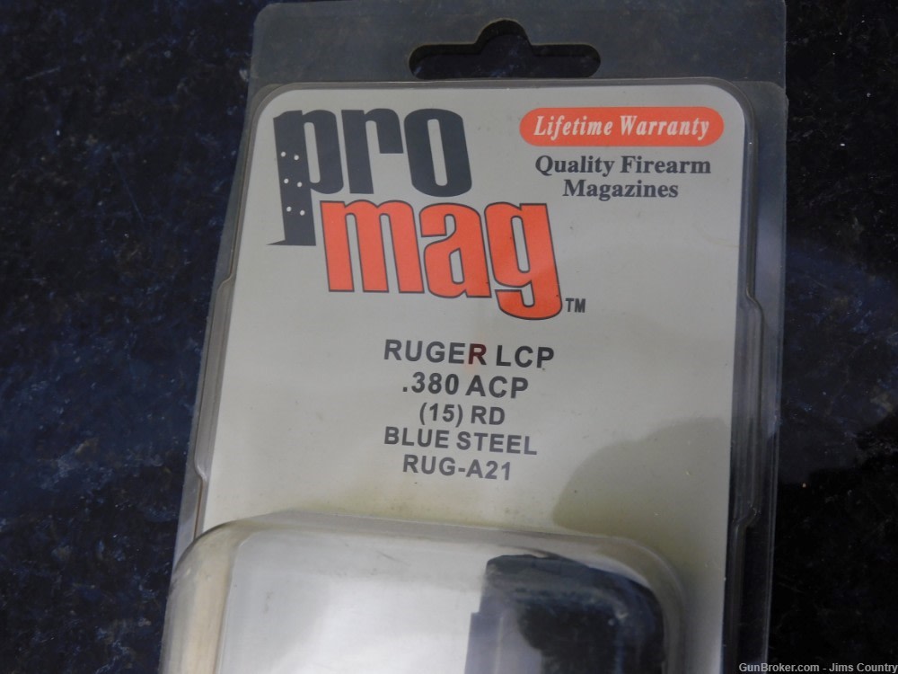 ProMag Ruger LCP 380 Extended 15 Round Magazine NOS-img-1