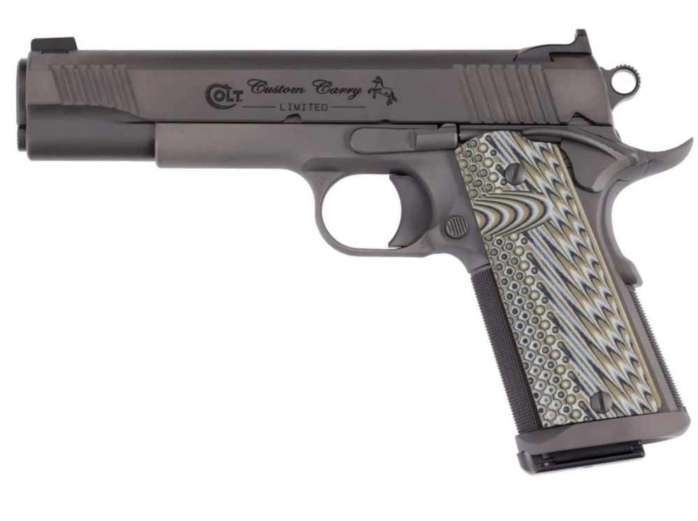 Colt CUSTOM CARRY 5" 45 ACP 5" O1080CS Smoke Decobond LIMITED Series 80-img-0
