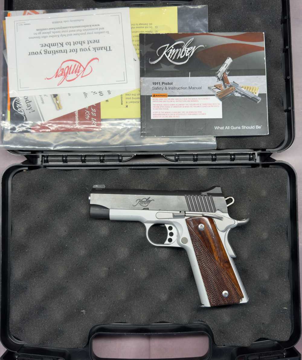 Kimber Pro Carry II – .45 ACP – Two-Tone w/ Rosewood Grips – Box Included-img-0