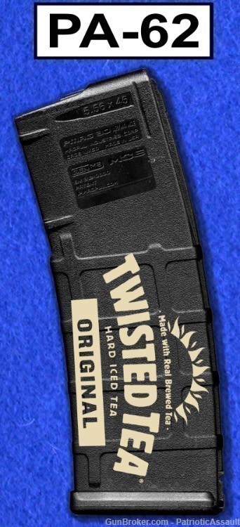 LASER ENGRAVED PMAG 30 GEN M2 - TWISTED TEA - NO CC FEE - SHIPPING TO CA-img-1