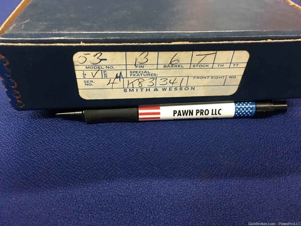 Smith & Wesson model 53, comes w/ factory box & papers, .22 rem jet-img-6