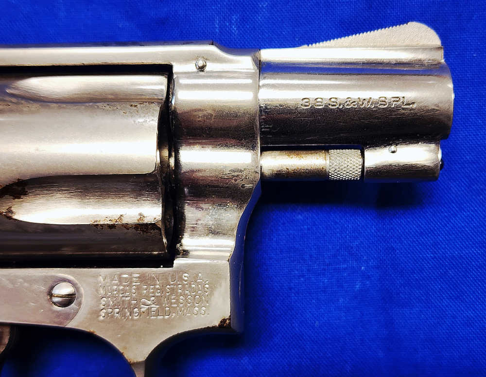 SMITH & WESSON MODEL 36 NO-DASH .38 SPL 2" NICKEL, PACHMAYR, C&R OK!-img-4