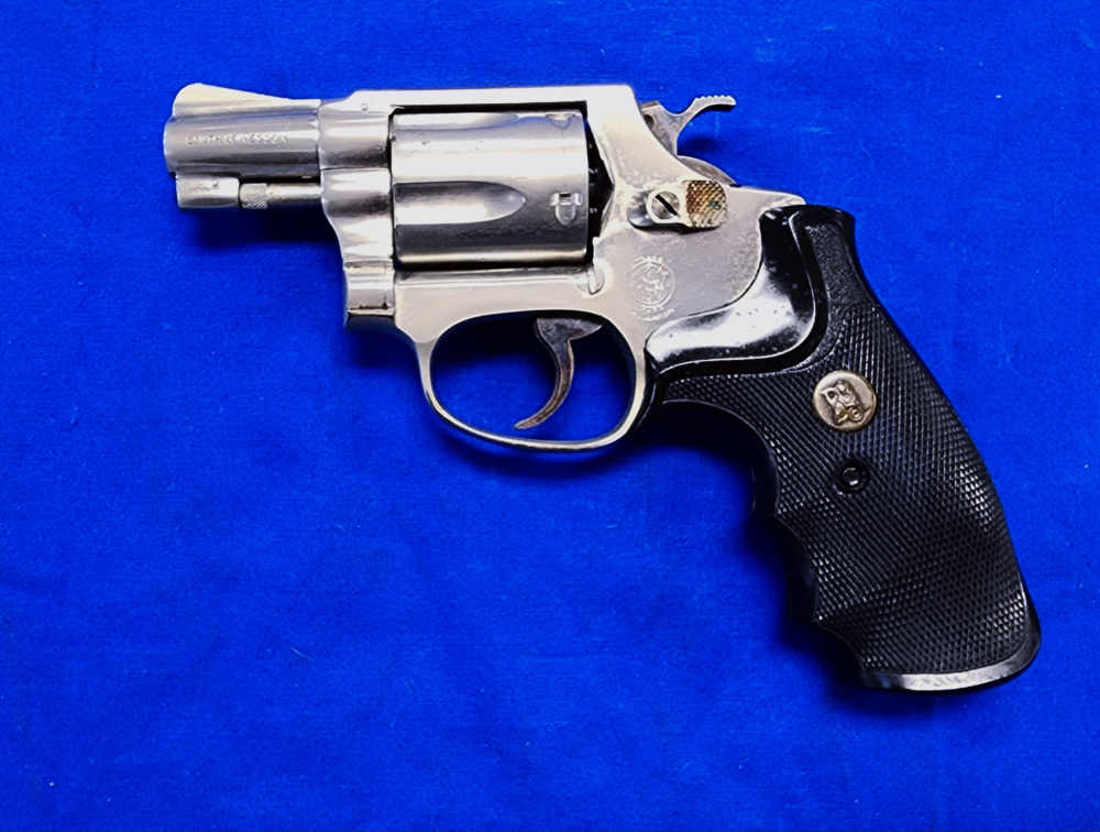 SMITH & WESSON MODEL 36 NO-DASH .38 SPL 2" NICKEL, PACHMAYR, C&R OK!-img-1