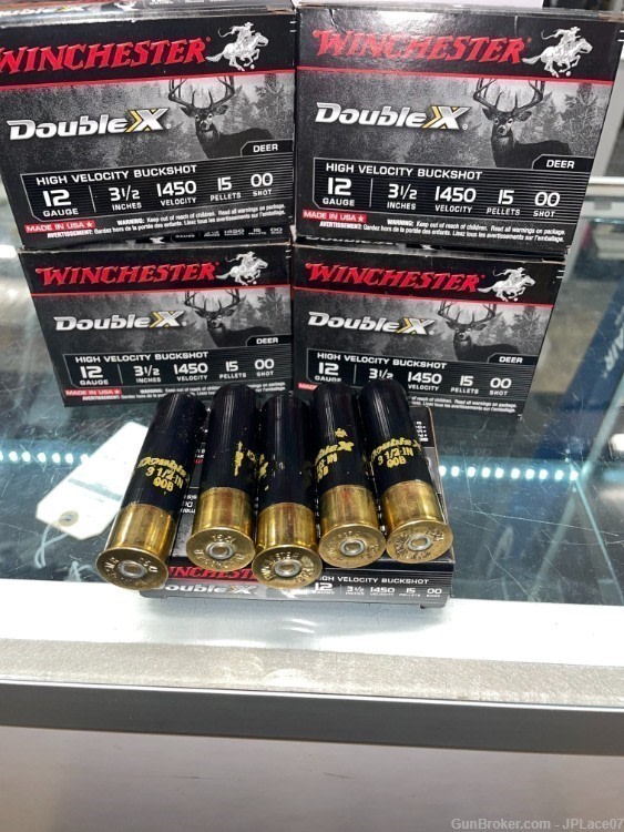 Winchester Double X 12ga Buckshot 3 1/2"-img-1