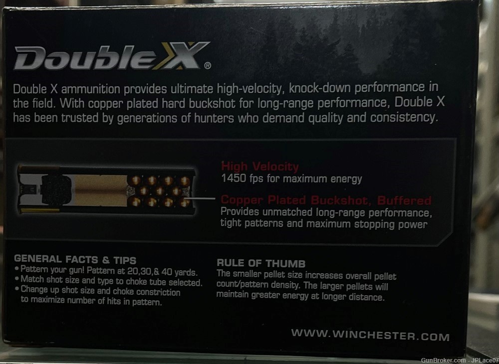 Winchester Double X 12ga Buckshot 3 1/2"-img-2
