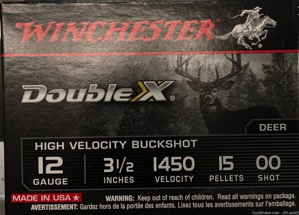 Winchester Double X 12ga Buckshot 3 1/2"-img-3