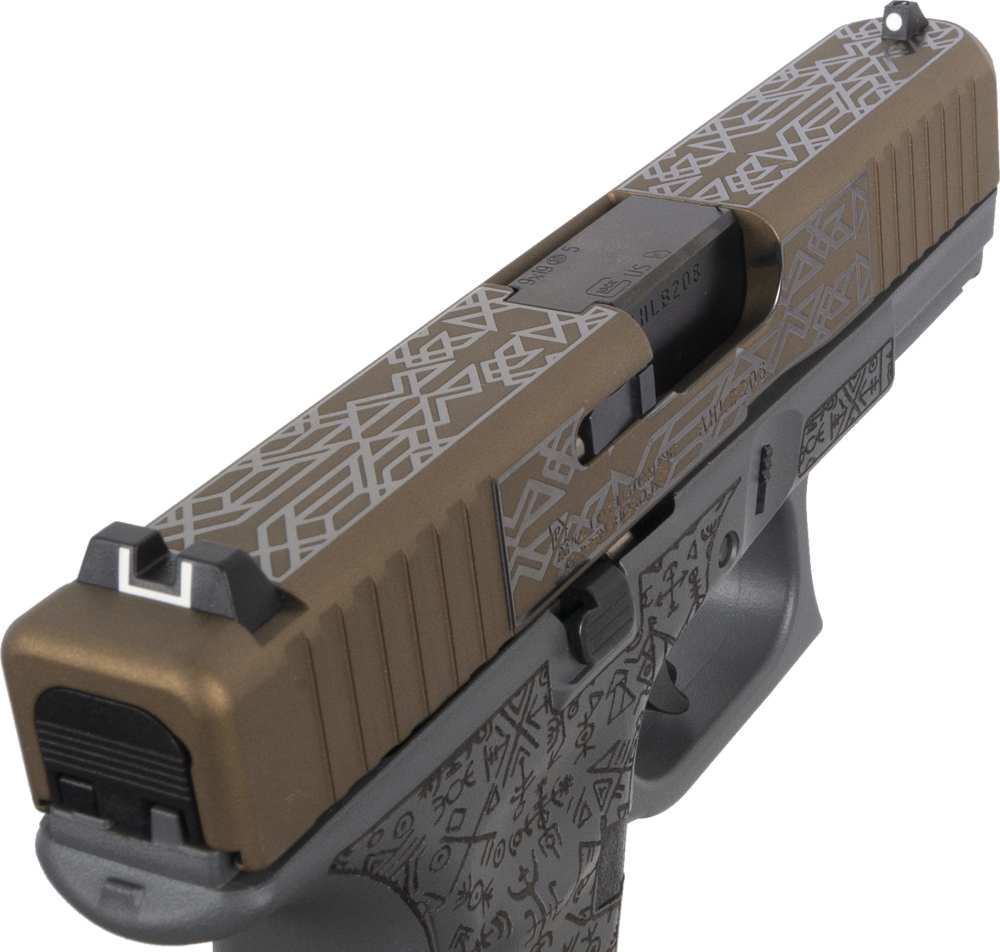 *DISCONTINUED* GLOCK 45 GEN 5 NORDIC SYMBOLS BURNT BRONZE G45 GEN5 9MM 17+1-img-1