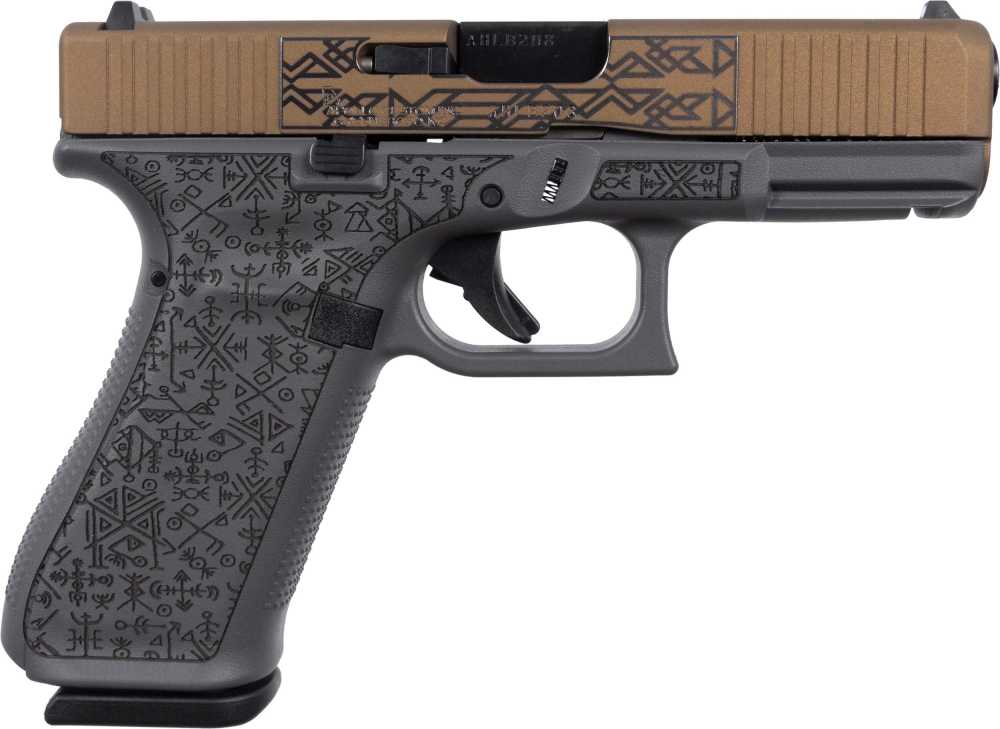 *DISCONTINUED* GLOCK 45 GEN 5 NORDIC SYMBOLS BURNT BRONZE G45 GEN5 9MM 17+1-img-0