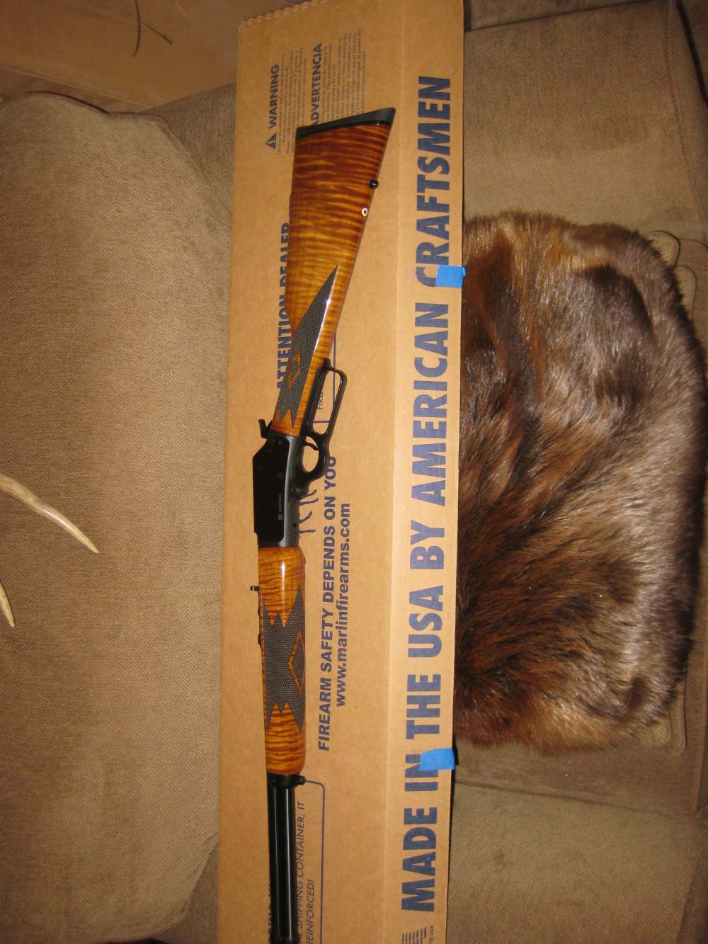 NIB Marlin 1894 .44 mag stunning Tiger stripe maple furniture best on G.B.-img-3