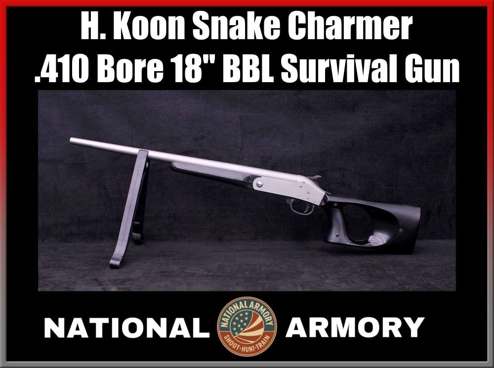 H. Koon Snake Charmer .410 Bore 18" Thumbhole Storage Stock Survival Gun-img-0