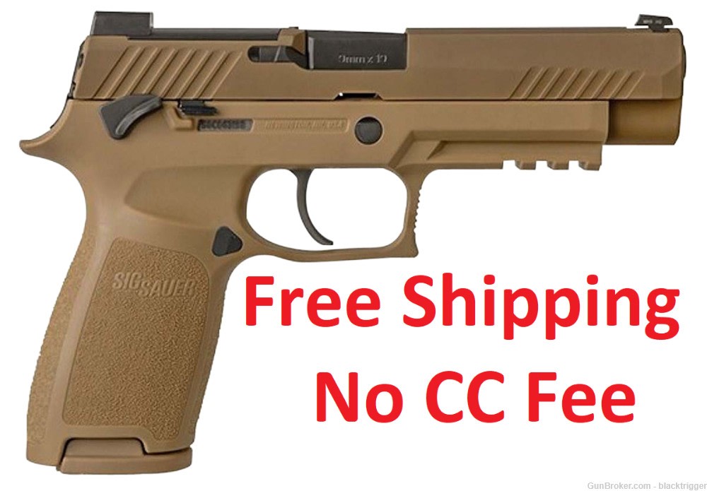 Sig 320F9M17MS P320 M17 9mm 17+1 /21+1 4.7" Coyote Manual Safety NS-img-1