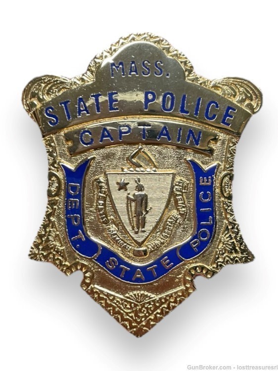 MA State Police Captain Obsolete Badge-img-0