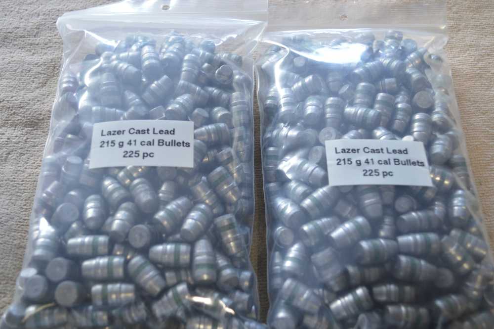 41 Cal. Lazer Cast Lead B/B Bullets, 215g-img-1