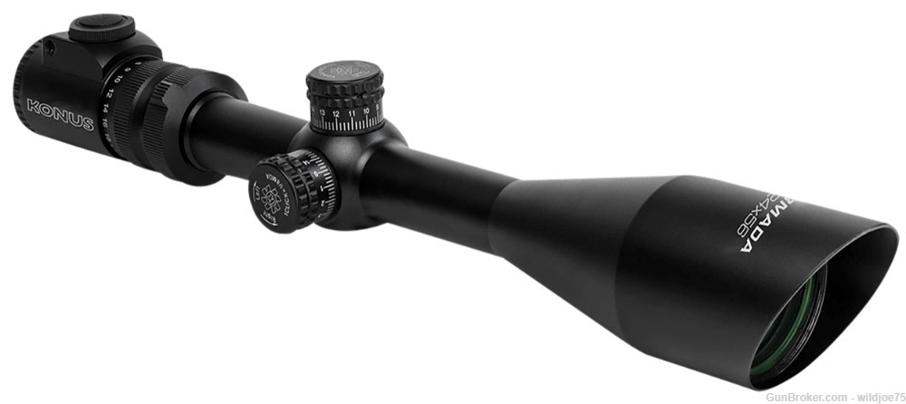 Konus 7166 Armada Rifle Scope Black 6-24x56mm Dual Illuminated Red/Blue Eng-img-0