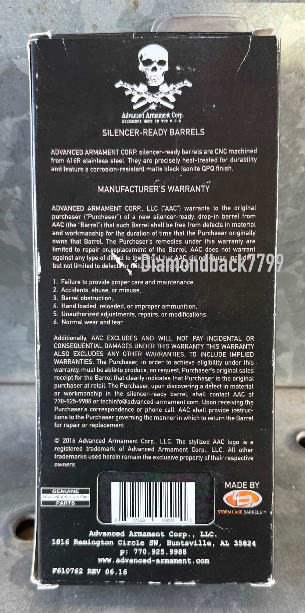 AAC Advanced Armament Stormlake 1/2x28 Threaded Barrel 9mm for S&W M&P 1.0-img-3