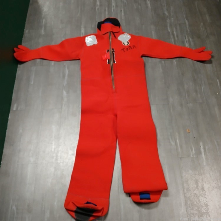 SURVIVAL SUIT ADULT SIZE WITH ORANGE BAG-img-0