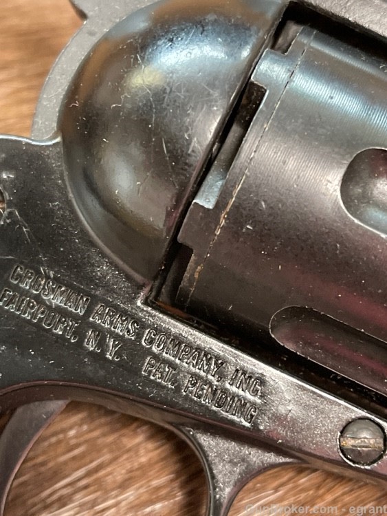 Air Pistol Crosman Pellgan Single Six 6 Used -img-2