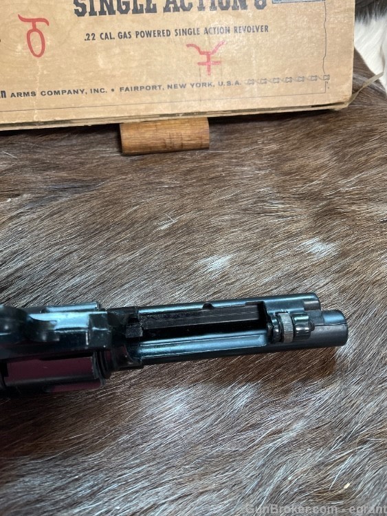 Air Pistol Crosman Pellgan Single Six 6 Used -img-4