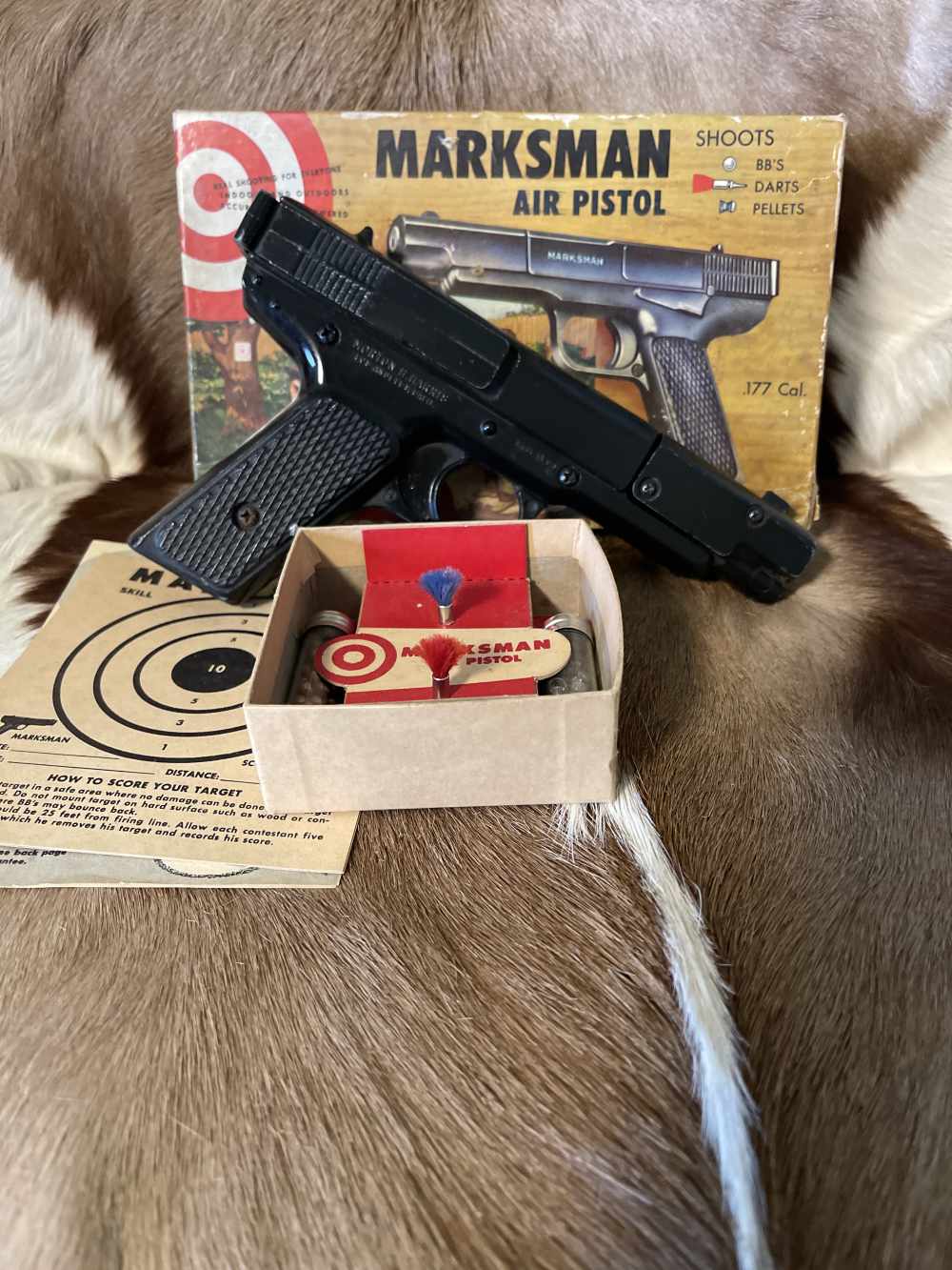 Air Pistol Morton Harris Marksman Model MP Vintage -img-0