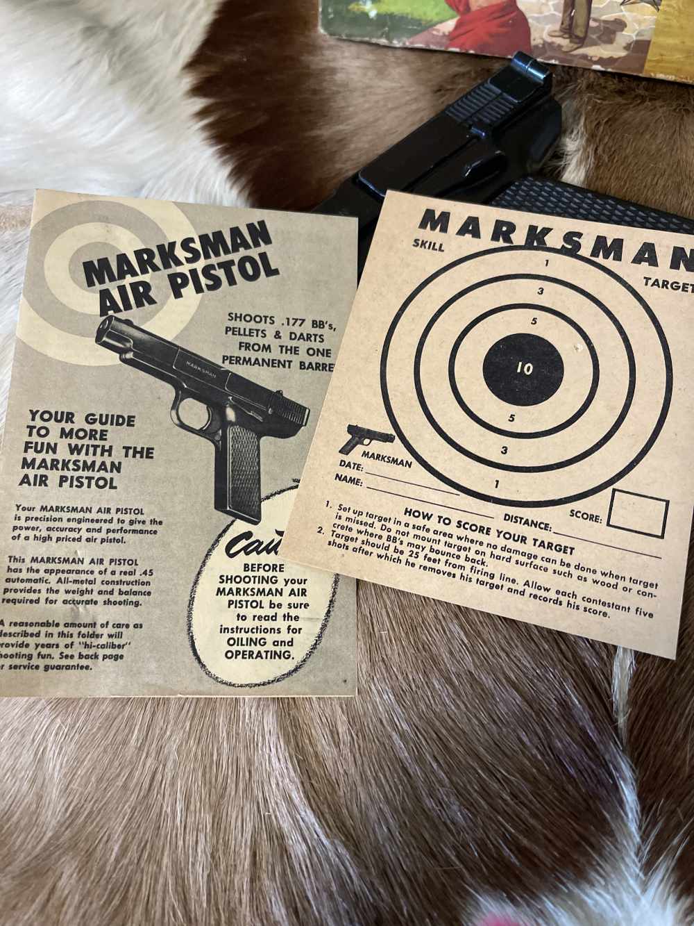 Air Pistol Morton Harris Marksman Model MP Vintage -img-9