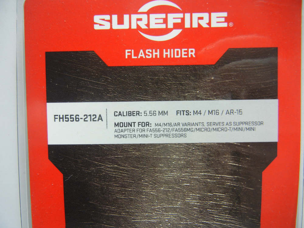 SUREFIRE FH556-212A Flash Hider 5.56 Suppressor Adapter -img-1