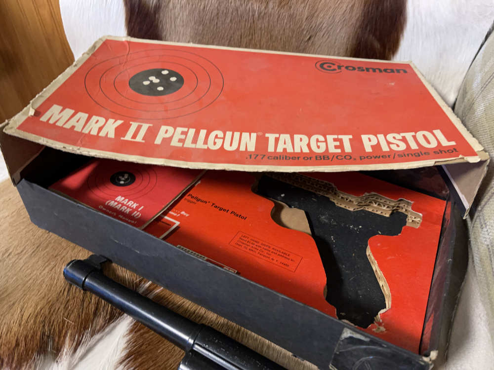 Air Pistol Crosman Mark II Pellgun Target in box-img-2