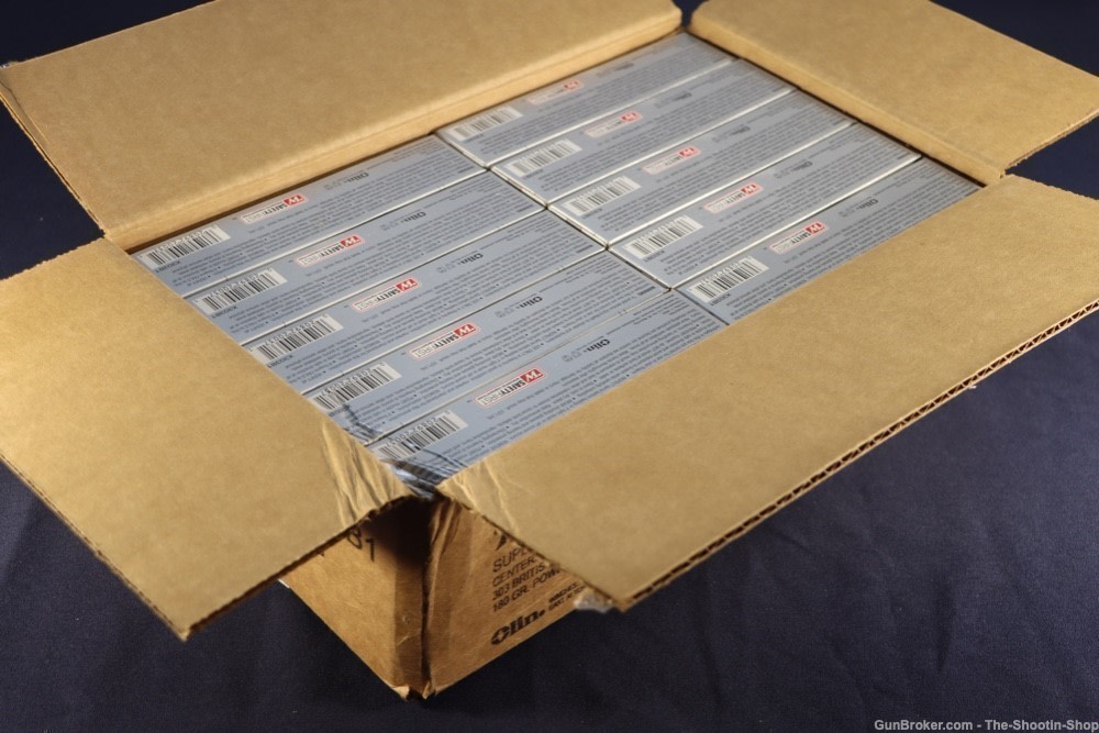 Winchester Power Point 303 BRITISH Rifle Ammunition 200RD Ammo Case 180GR-img-0