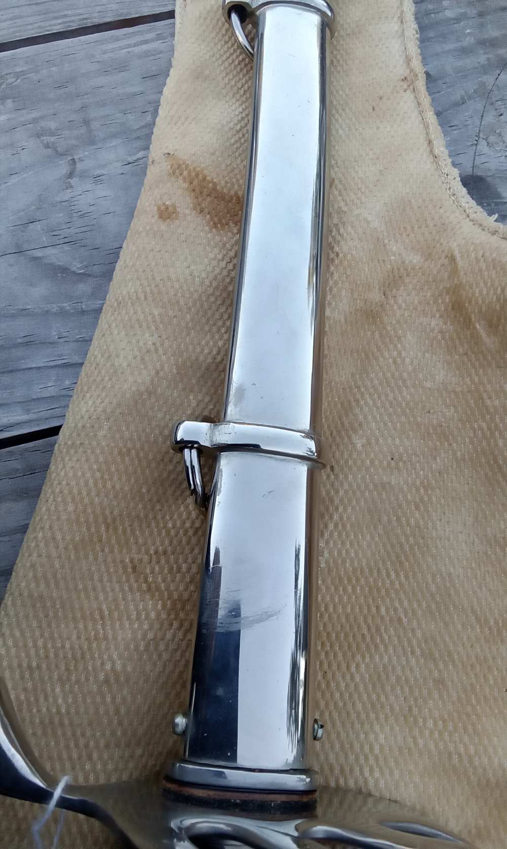 Vintage 1902 US Dress sword w/ belt /shoulder strap & hanger-mint-img-3