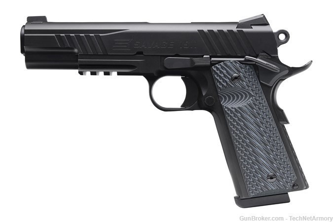 Savage 1911 Govt .45ACP Stainless 5" 67210 SALE!-img-0
