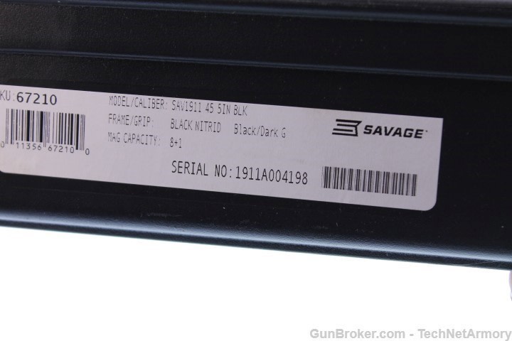 Savage 1911 Govt .45ACP Stainless 5" 67210 SALE!-img-3