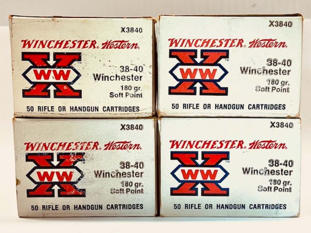Winchester 38-40 Win Jacketed Soft Point 50 Round Factory Box Excellent!-img-2