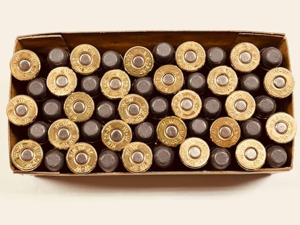 Winchester 38-40 Win Jacketed Soft Point 50 Round Factory Box Excellent!-img-3