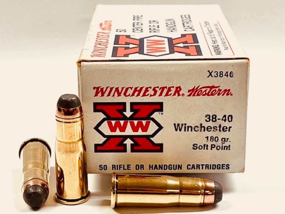 Winchester 38-40 Win Jacketed Soft Point 50 Round Factory Box Excellent!-img-0