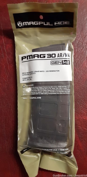 LOT OF 5 NEW MAGPUL M2 GEN 2 Black AR15 M4 M16 30RD Mags MAG571-BLK NJ-img-1