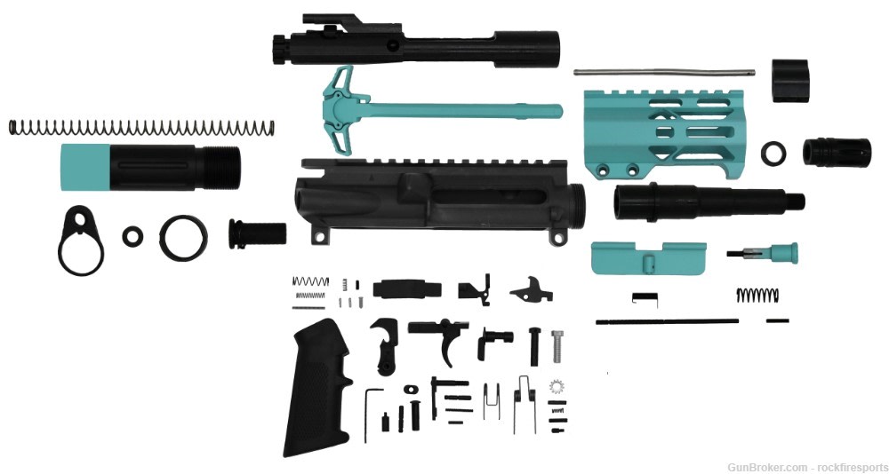 AR-15 Micro 2 Tones Build Kit 5.56/.223 - Robbins Egg Blue-img-0