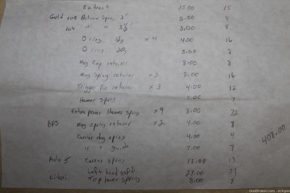 Browning rifle and shotgun parts price is for all-img-5